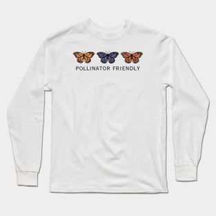 Monarch Butterflies Pollinator Garden Long Sleeve T-Shirt